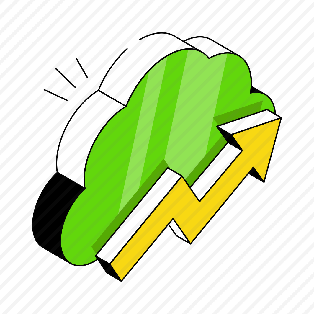 Cloud Analytics, Cloud Infographic, Cloud Statistics, Cloud Growth Chart, Cloud Graph,  preview