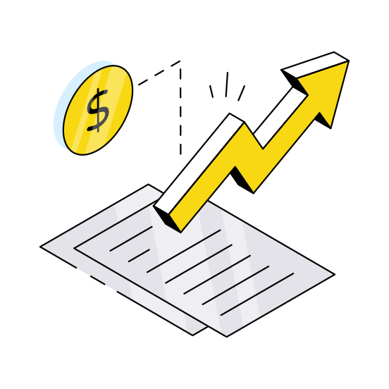 Data Analytics, Infographic, Statistics, Financial Growth Chart, Growth Graph  illustration