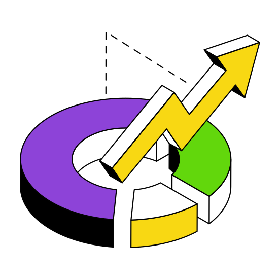 Data Analytics, Infographic, Statistics, Growth Chart, Growth Graph  illustration