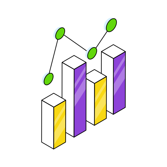 Data Analytics, Infographic, Statistics, Polyline Chart, Polyline Graph  illustration