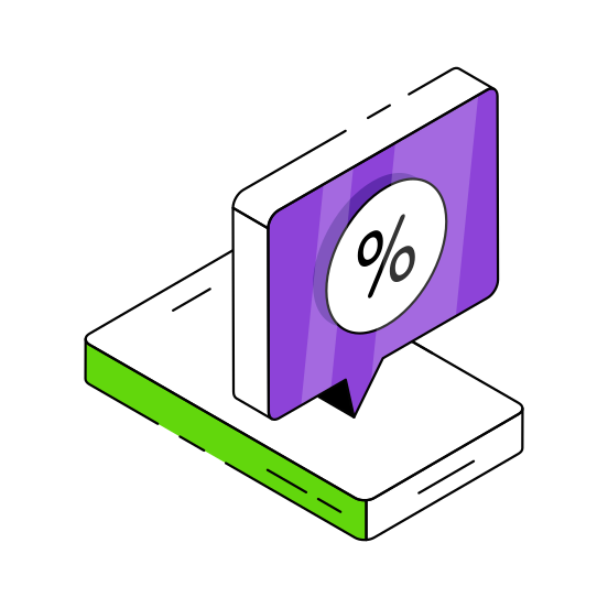 Discount Chat, Discount Message, Discount Text, Discount Conversation, Discount Communication  illustration