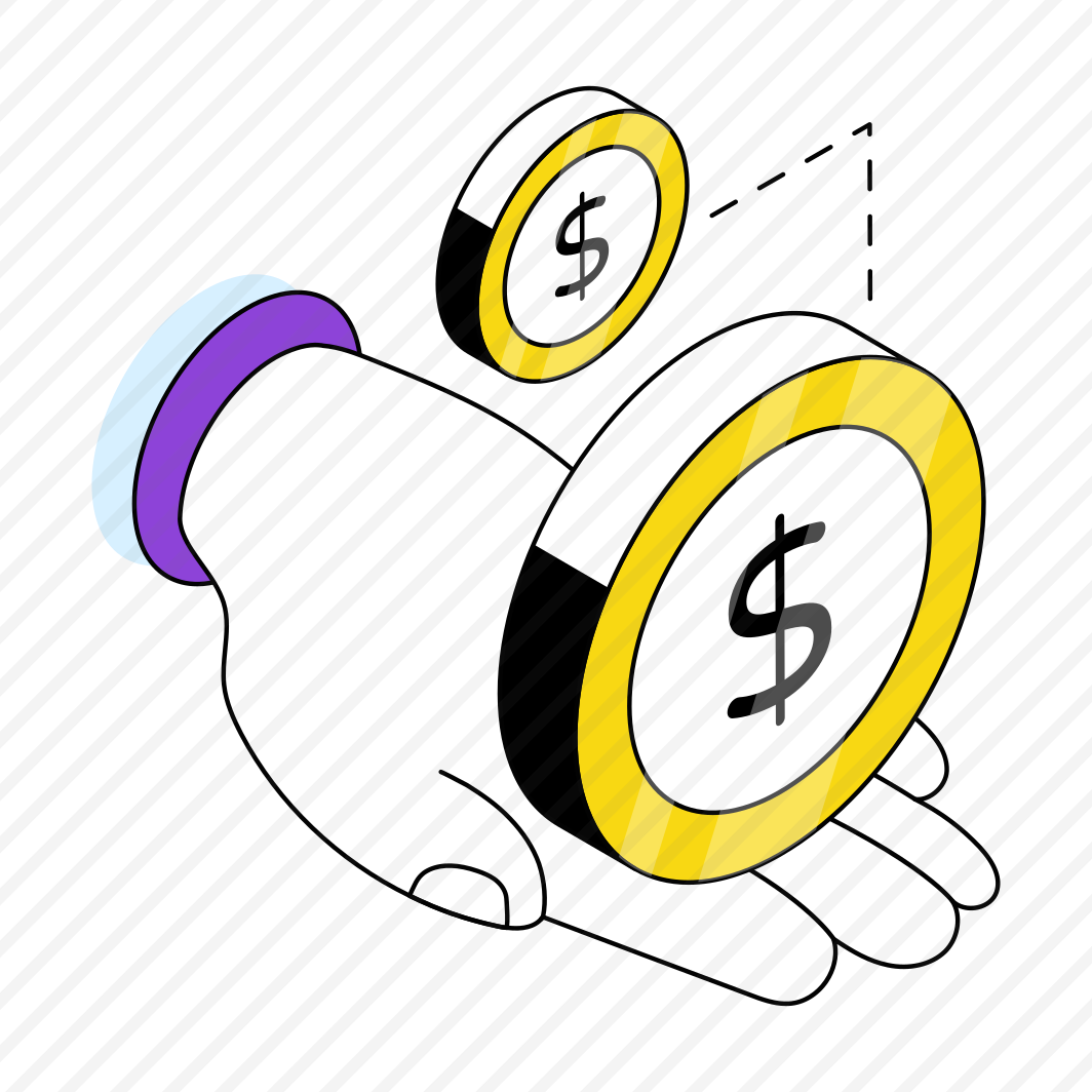 Dollar Coin, Cash Coin, Money Coin, Giving Cash, Currency Coin preview