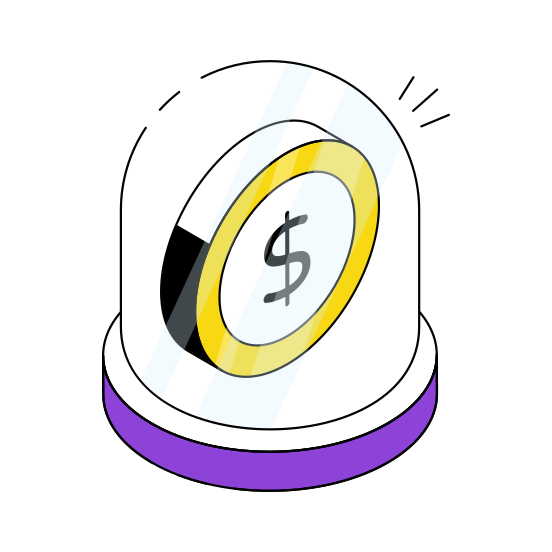 Emergency Fund, Cash Coin, Money Coin, Financial Emergency, Currency Coin illustration