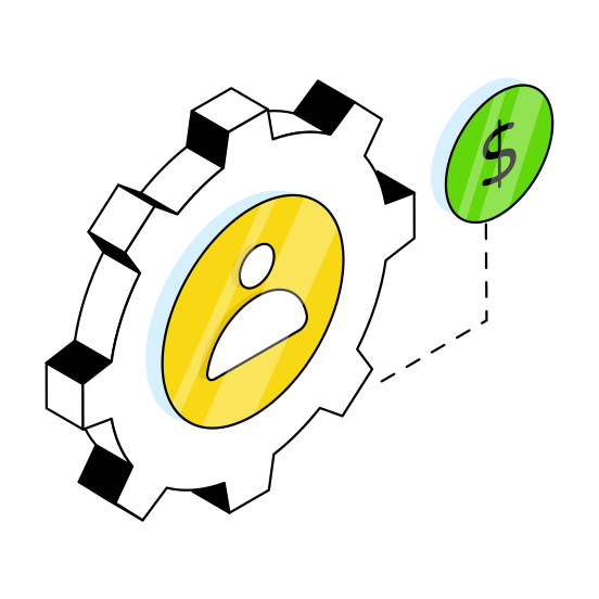 Employee Setting, Employee Management, Employee Development, User Setting, Profile Management illustration