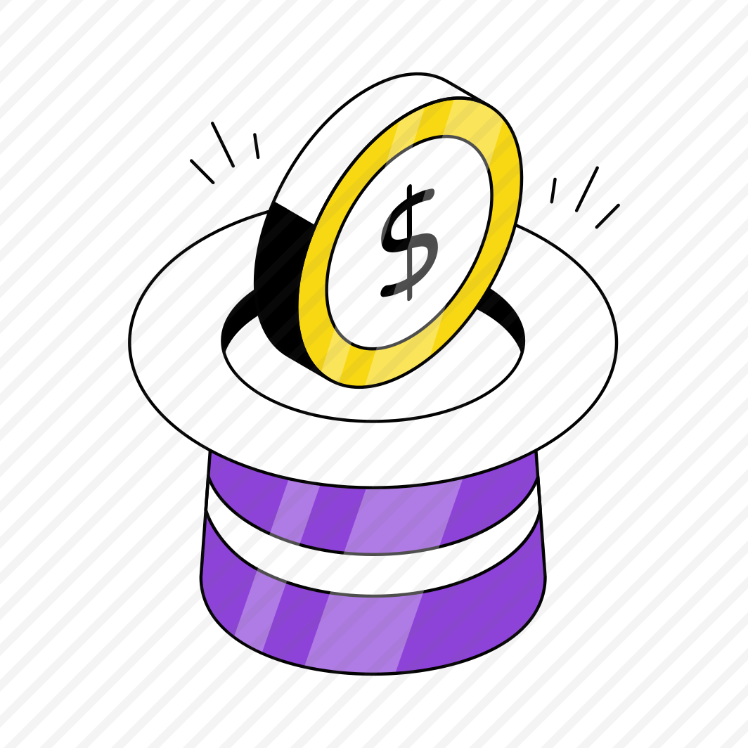 Financial Magic, Money Magic, Dollar Coin, Hat, Cap preview