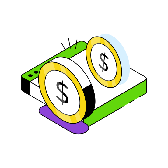 Investment Website, Online Investment, Deposit Money Online, Online Cash, Online Economy illustration