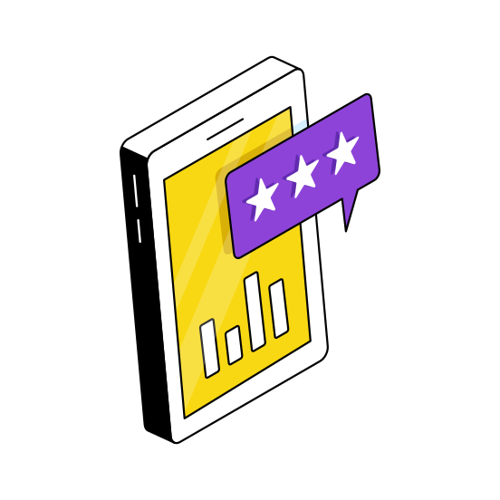 Mobile Data Analytics, Infographic, Statistics, Online Chart, Mobile Graph  illustration