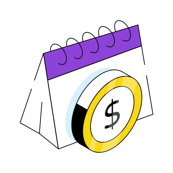 Payday, Payment Day, Salary Day, Loan Payment, Loan Schedule,  illustration