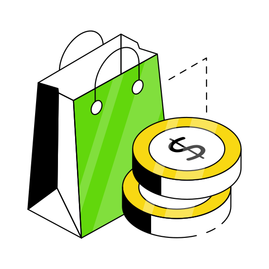 Shopping Bag, Tote, Jute, Commerce, Spending,  illustration