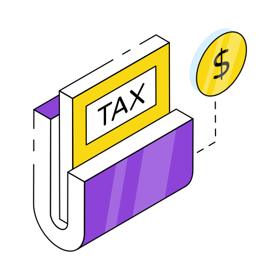 Tax Folder, Tax Document, Tax Doc, Tax Binder, Tax Payment illustration