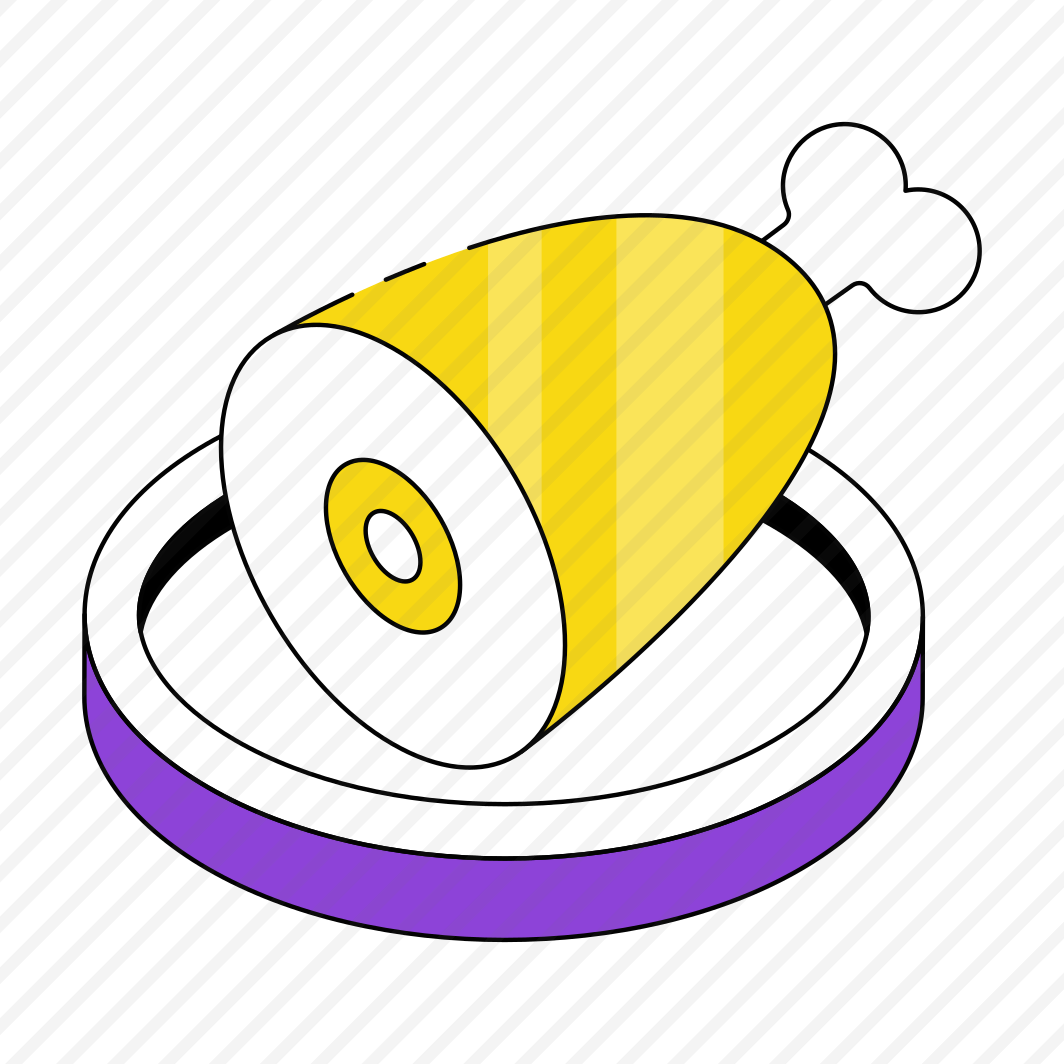 Drumstick, Ham, Fast Food, Junk Meal, Edible  preview