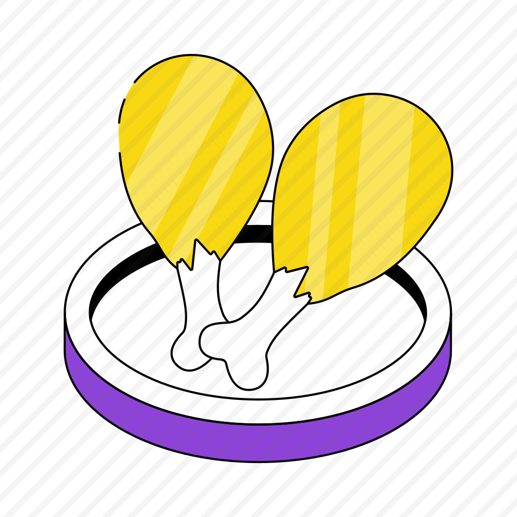 Drumsticks, Chicken Pieces, Leg Pieces, Spicy Food, Edible preview