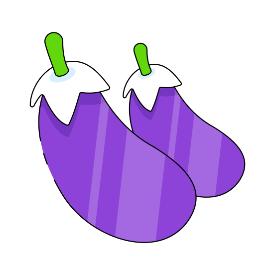 Eggplant, Vegetable, Spice, Brinjal, Food Ingredient illustration