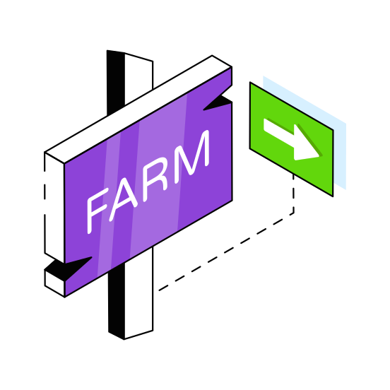 Farm Board, Signboard, Guideboard, Roadboard, Directional Board illustration