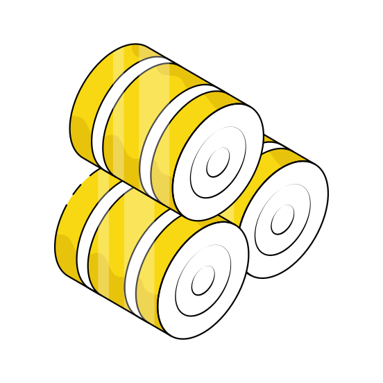 Haybale, Bale Truss, Agriculture, Farming, Haystack  illustration