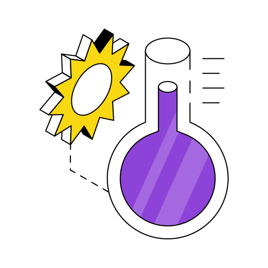 Hot Temperature, Thermometer, Summer Temperature, Temperature Gauge, Temperature Indicator  illustration