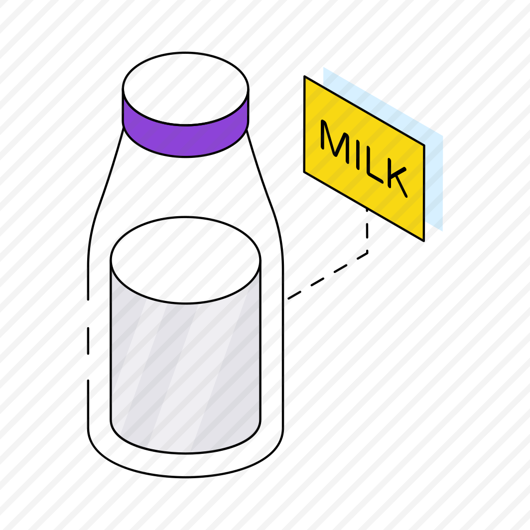 Milk Bottle, Milk Container, Dairy Bottle, Glass Bottle, Preserved Milk preview