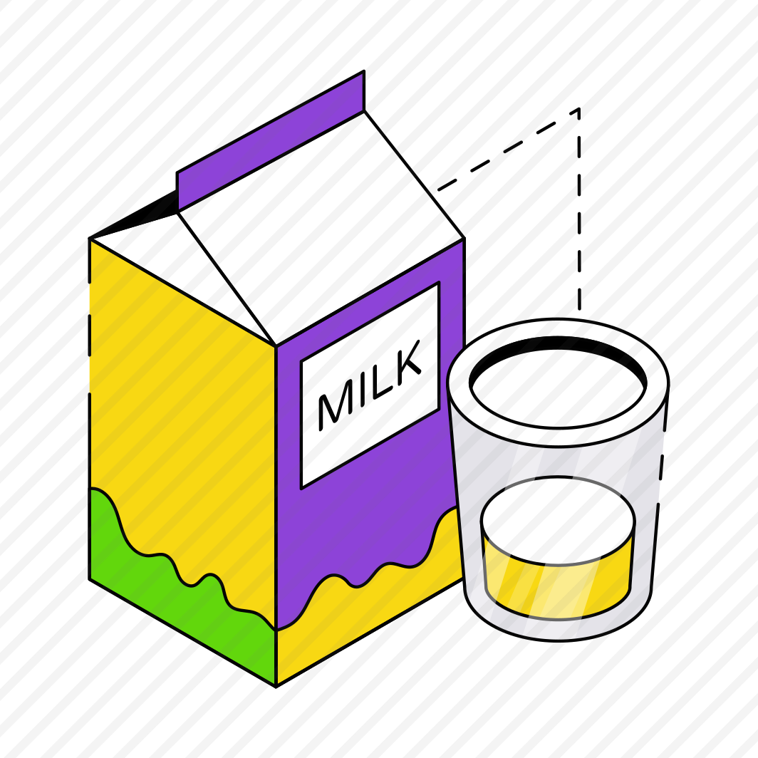 Milk Pack, Tetra Pack, Milk Package, Milk Carton, Takeaway Package  preview