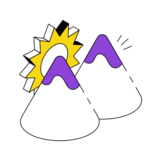 Mountains, Hills, Hilly Area, Hills Weather, Landscape  illustration