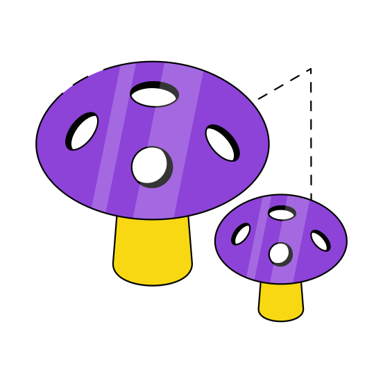 Mushroom, Toadstool, Vegetable, Edible, Veggie illustration