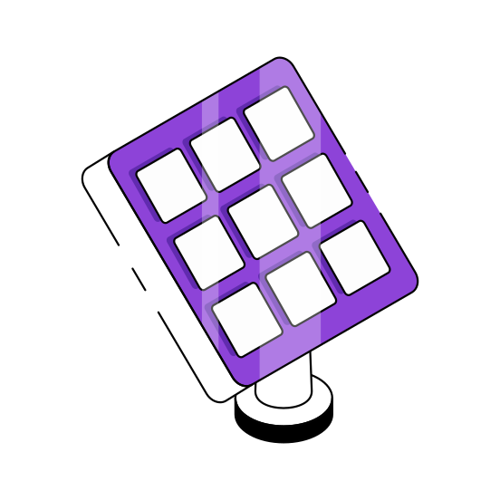 Solar Panel, Photovoltaic Cell, Solar Plate, Solar Energy, Energy Reservoir illustration