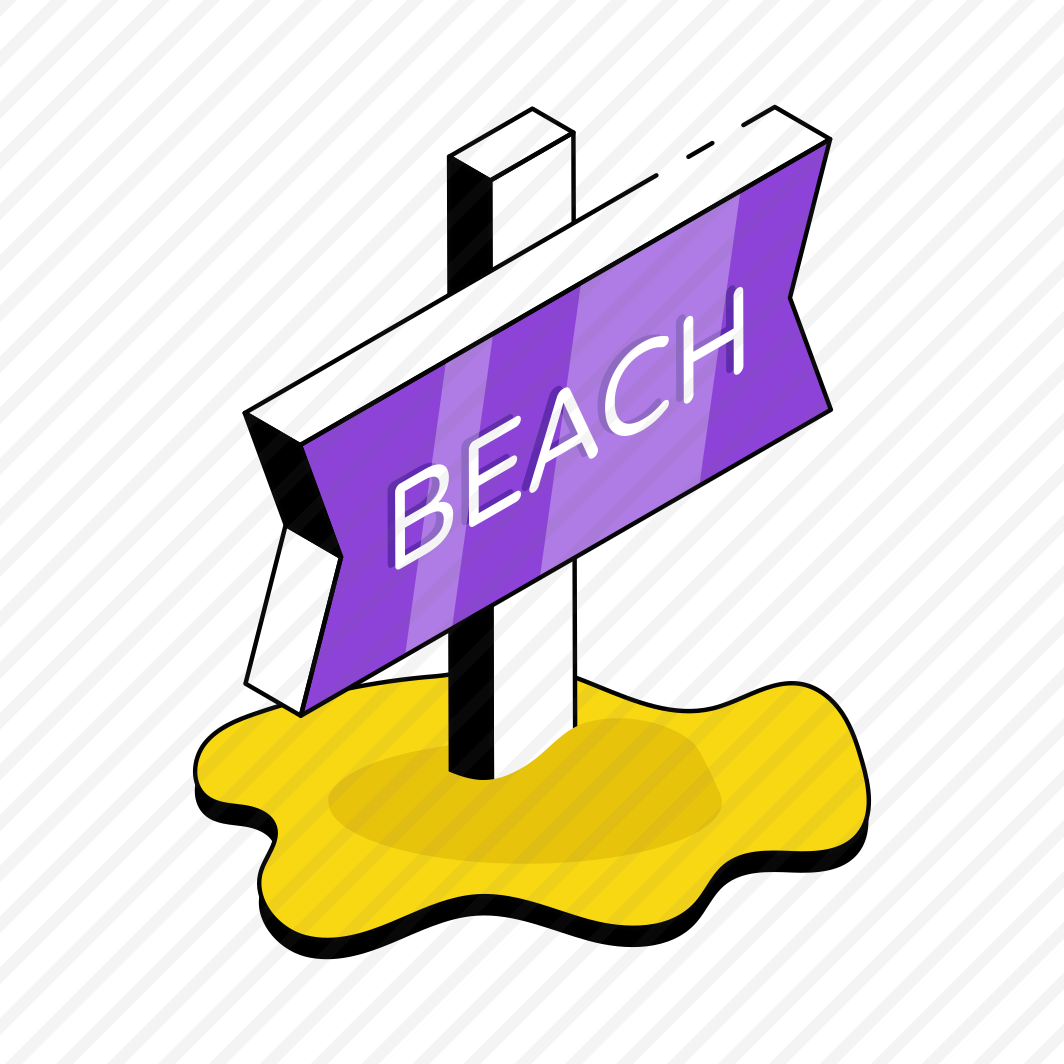Beach Board, Roadboard, Signboard, Info Board, Guideboard  preview