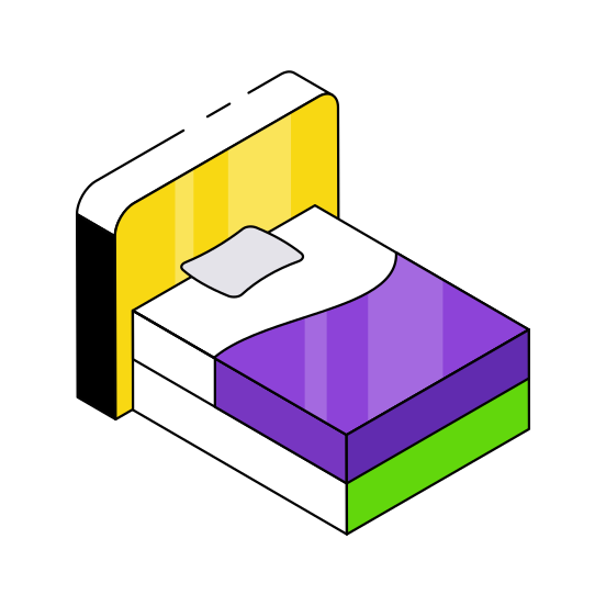 Bed, Bedroom, Furniture, Boudoir, Bedchamber,  illustration