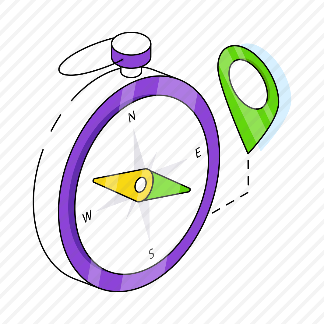 Compass, Windrose, Magnetic Tool, Orientation, Direction Tool preview