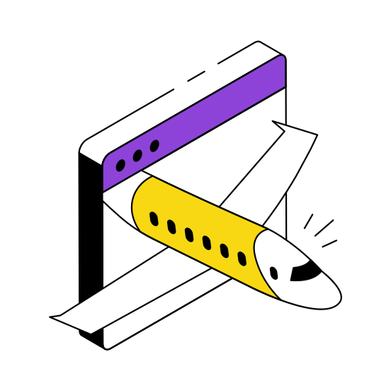 Online Flight Booking, Online Booking, Air Travel, Flight Booking Website, Travel Website illustration