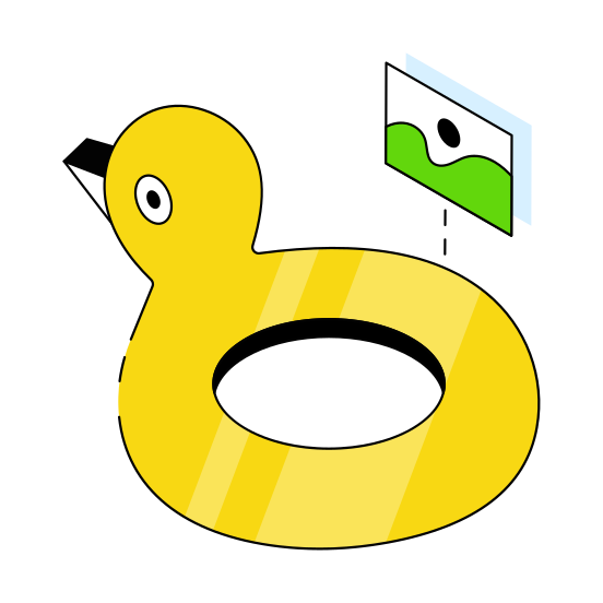 Rubber Duck, Plaything, Toy, Childhood Accessory, Duck Pool  illustration