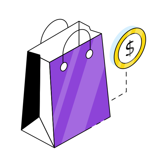 Shopping Bag, Tote, Jute, Buy, Purchase,  illustration