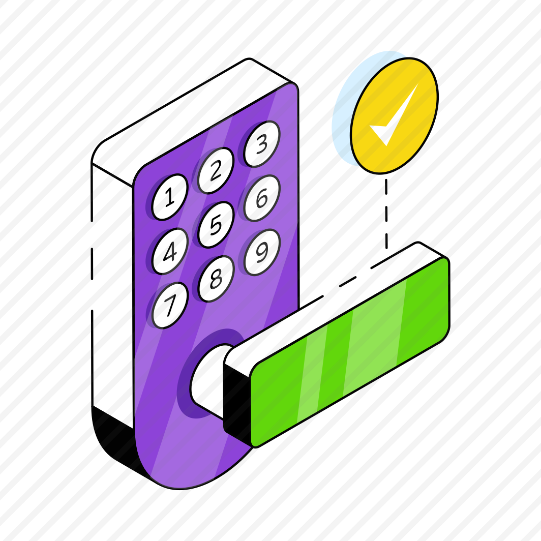Smart Door Lock, Door Access, Door Knob, Digital Door Lock, Door Handle  preview