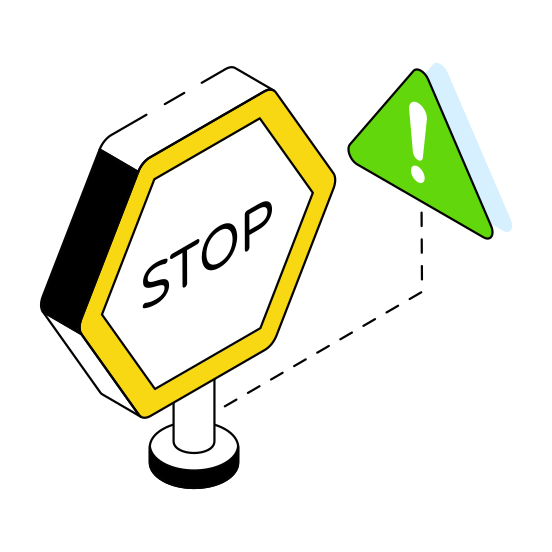 Stop Board, Signboard, Warning Board, Guideboard, Fingerboard  illustration