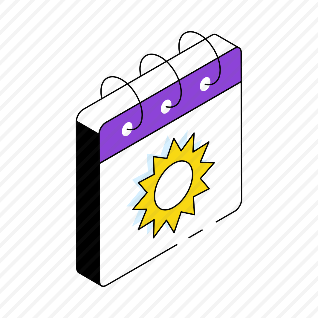 Summer Schedule, Planner, Almanac, Calendar, Daybook  preview