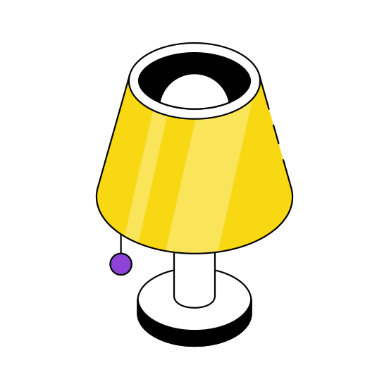 Table Lamp, Table Light, Electric Lamp, Electric Light, Night Lamp,  illustration