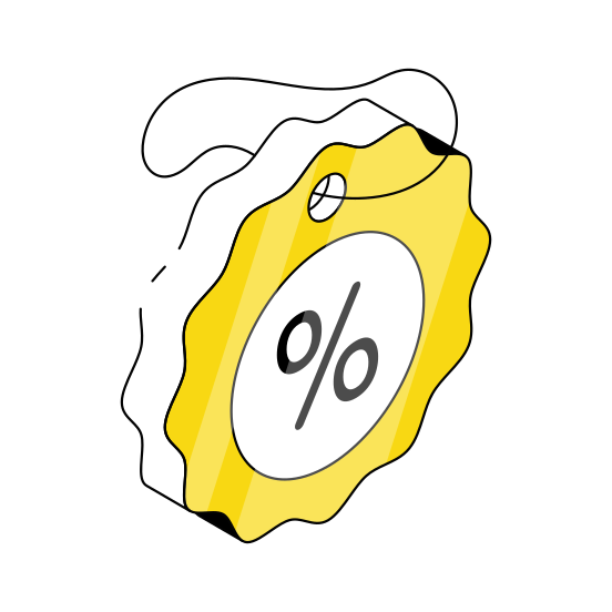 Discount Card, Discount Voucher, Discount Label, Discount Tag, Discount Coupon illustration