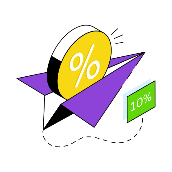 Discount Card, Discount Voucher, Discount Label, Discount Tag, Send Discount  illustration