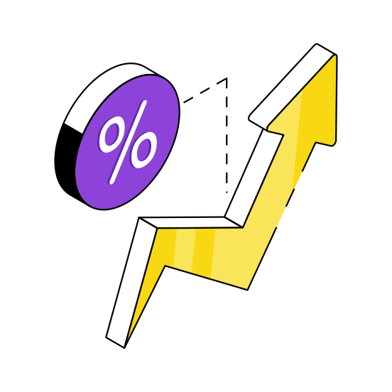 Discount Growth, Discount Chart, Discount Graph, Infographic, Statistics,  illustration