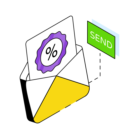 Discount Mail, Email, Correspondence, Letter, Envelope  illustration