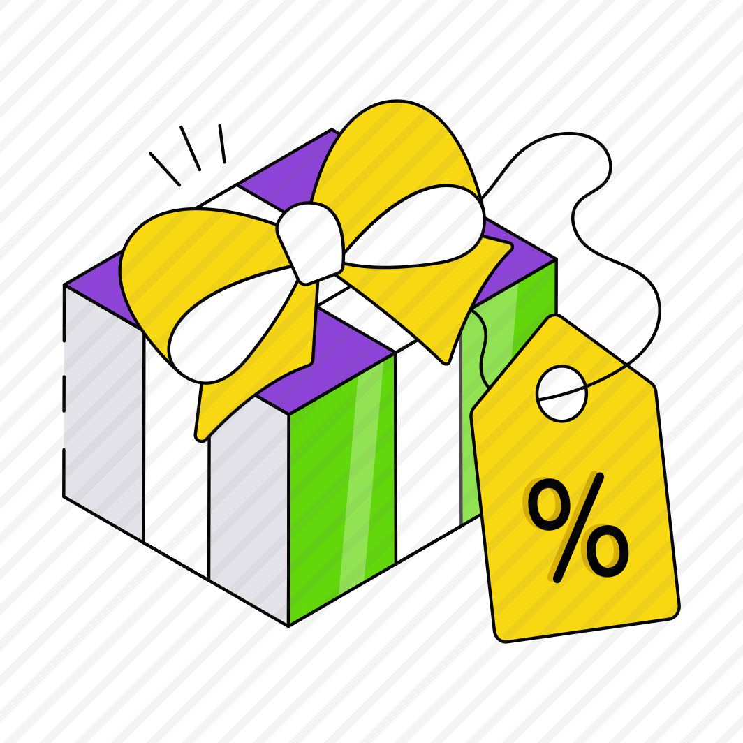 Gift Discount, Carton, Wrapped Package, Present, Surprise,  preview