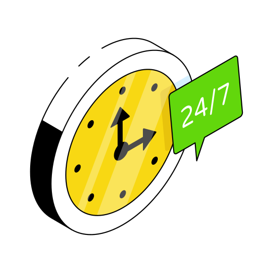 Hr, Round The Clock, Hr Service, Hr Support, Clockwise  illustration