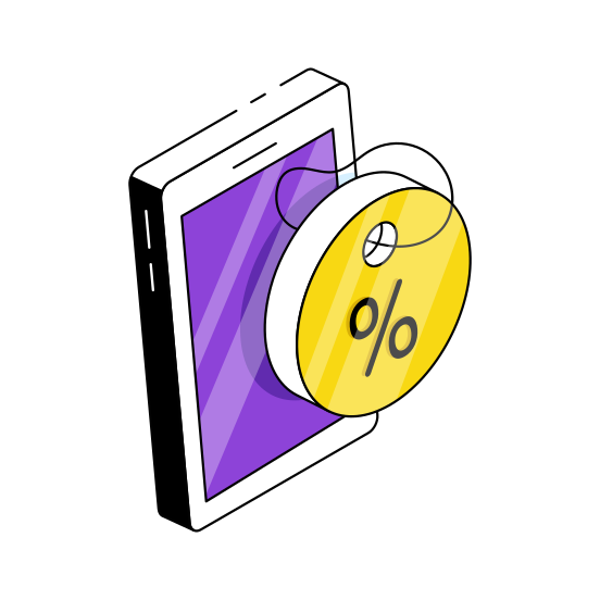 Mobile Discount, Discount Voucher, Discount Label, Discount Tag, Discount Coupon  illustration