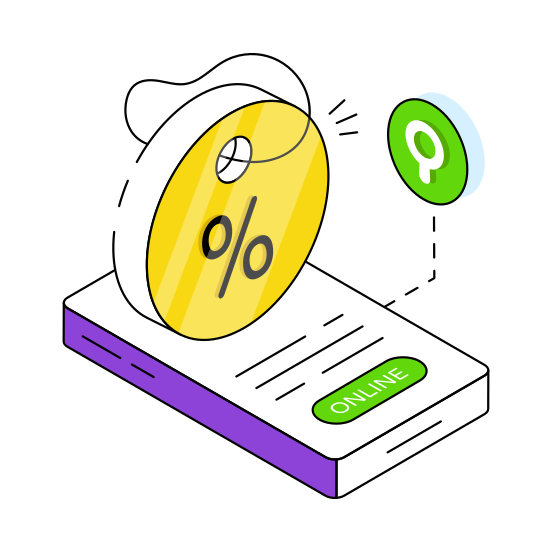 Mobile Discount, Mobile Sale, Mcommerce, Mobile Shopping, Eshopping  illustration