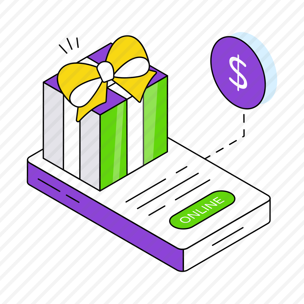 Mobile Gift, Gift Box, Online Present, Commerce, Buy Gift preview