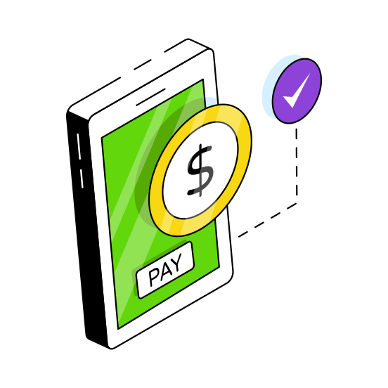 Mobile Payment, Online Payment, Digital Payment, Epay, E Payment illustration