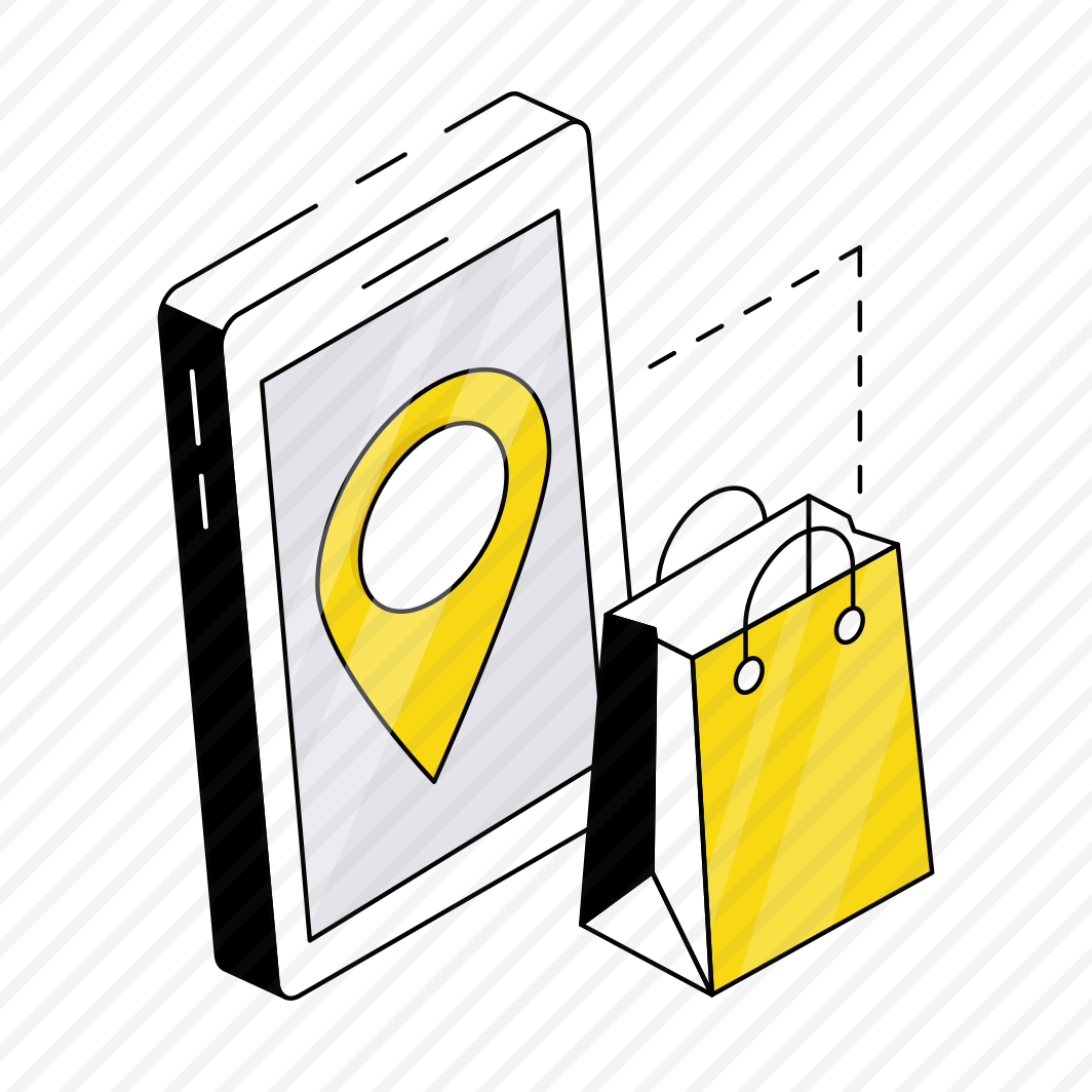 Mobile Shopping Location, Mobile Shopping Direction, Shopping Gps, Shopping Navigation, Geolocation,  preview