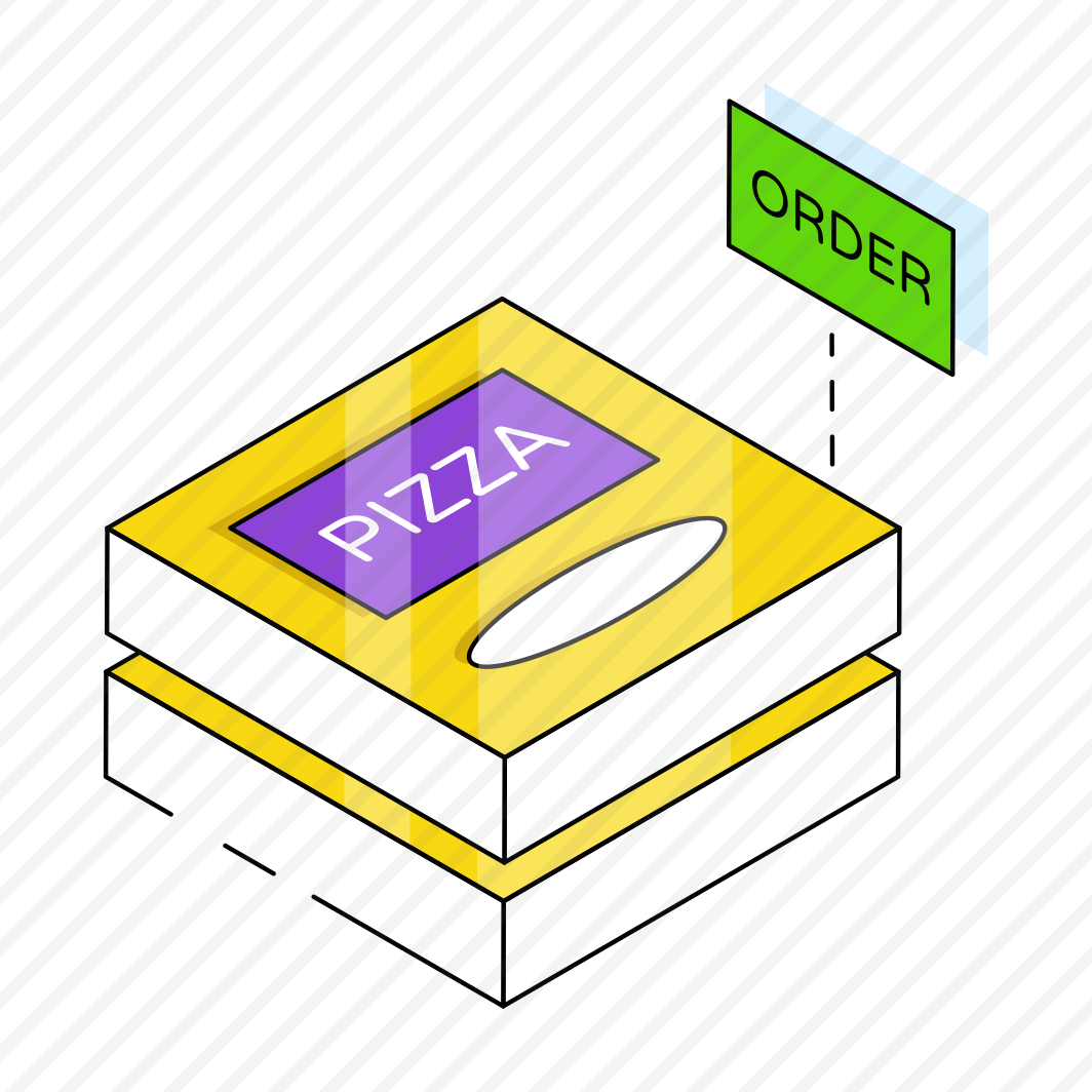 Pizza Order, Pizza Box, Cuisine, Fast Food, Junk Food,  preview