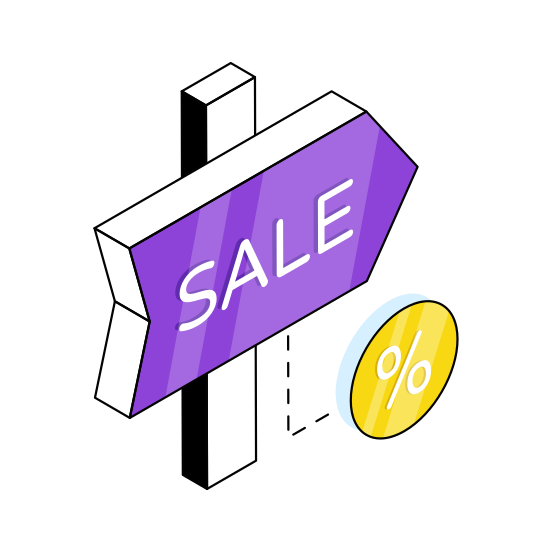 Roadboard, Signboard, Sale Board, Guideboard, Fingerboard  illustration