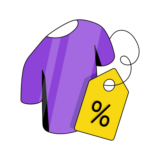 Shirt Discount, Shirt Sale, Cloth Discount, Cloth Sale, Commerce  illustration