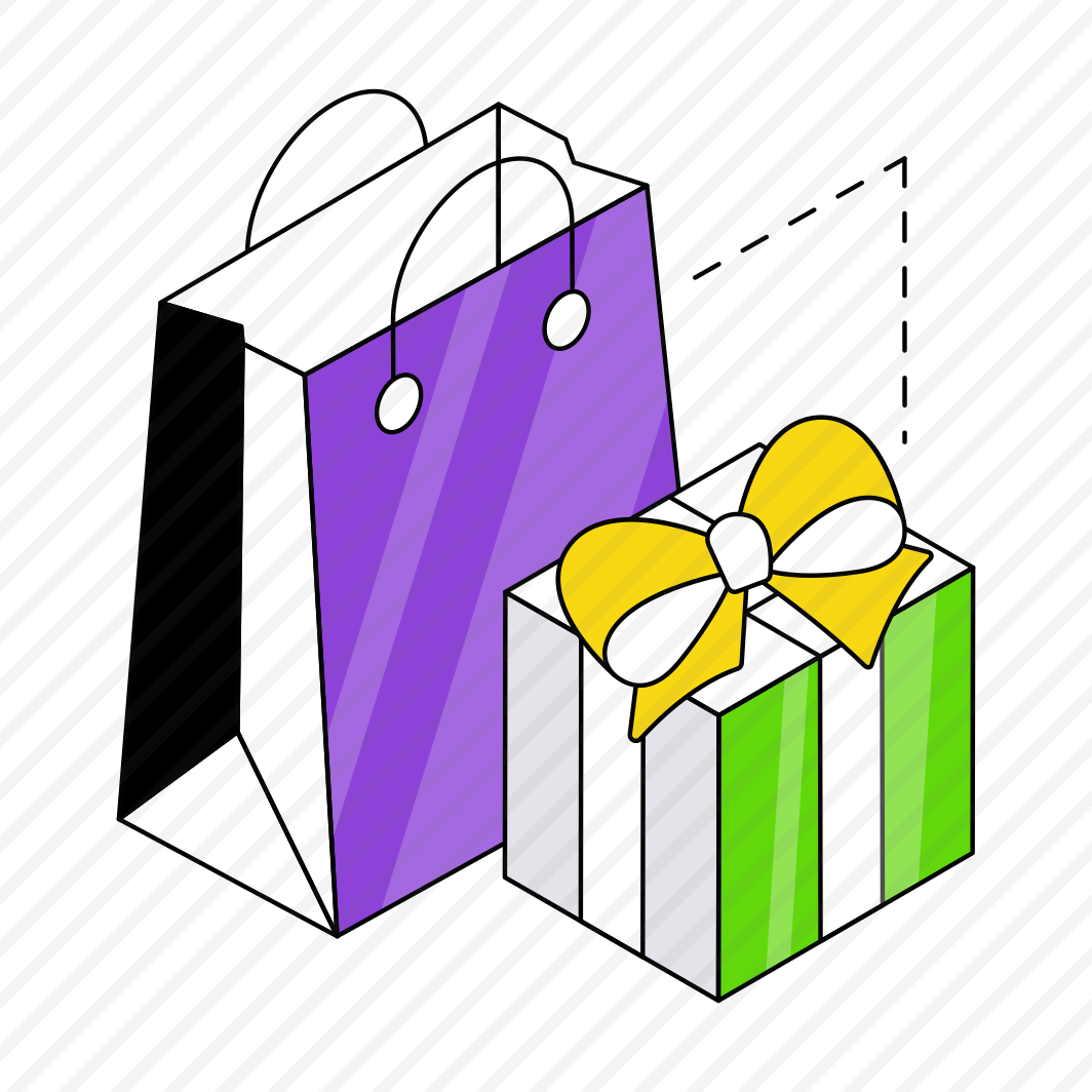 Shopping Gift, Carton, Wrapped Package, Present, Surprise,  preview